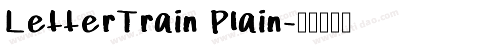 LetterTrain Plain字体转换